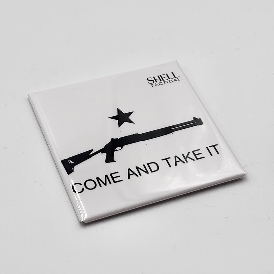 Shell Tactical product packaging with a rifle graphic and text on a white background