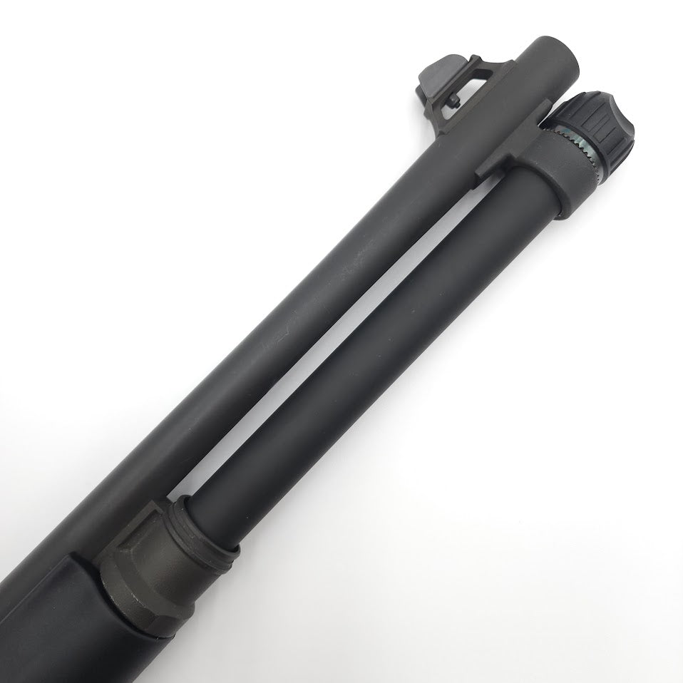 Benelli M4 Black Titanium Full Extension Tube Installed on Shotgun